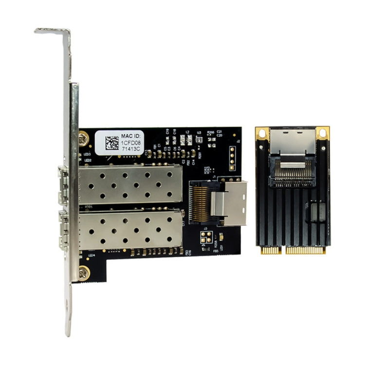 ST7243 MiniPCI-E Dual Interface Fiber Gigabit Fiber Optic SFP Server Network Card by buy2fix