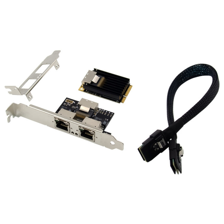 ST7242 Mini PCIE Dual RJ45 Gigabit Ethernet Networking Interface card NHI350AM2 by buy2fix