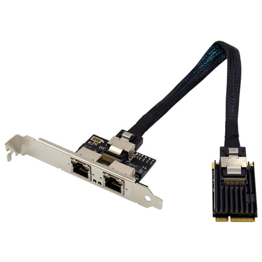 ST7242 Mini PCIE Dual RJ45 Gigabit Ethernet Networking Interface card NHI350AM2 by buy2fix