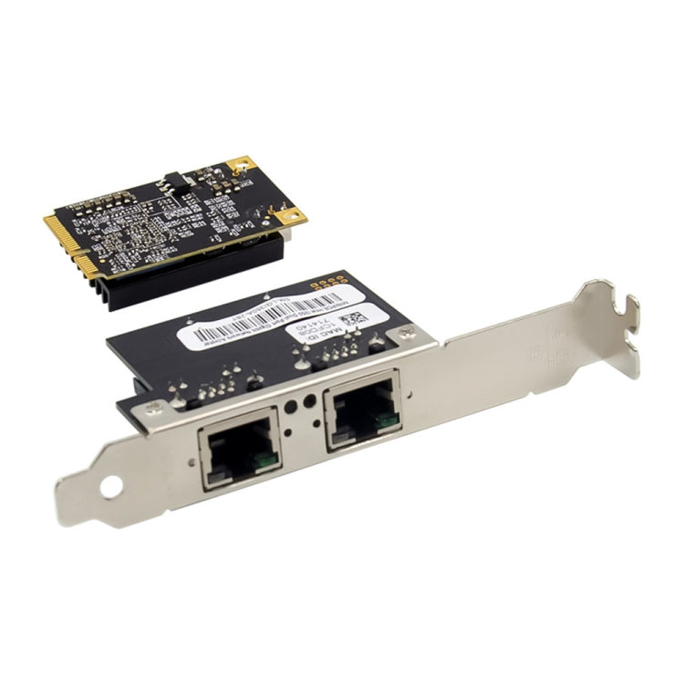 ST7242 Mini PCIE Dual RJ45 Gigabit Ethernet Networking Interface card NHI350AM2 by buy2fix