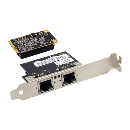 ST7242 Mini PCIE Dual RJ45 Gigabit Ethernet Networking Interface card NHI350AM2 by buy2fix