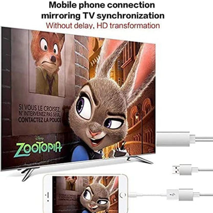 Dongle USB Male + USB Female to HDMI Male 1080P HDMI Cables Adapter by buy2fix