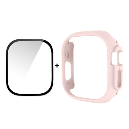 For Apple Watch Ultra 3 / 2 / 1 49mm ENKAY 2 in 1 PC Case + Full Coverage 9H Tempered Glass Film(Pink) - Watch Cases by ENKAY | Online Shopping UK | buy2fix