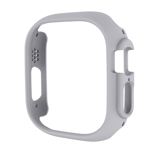 For Apple Watch Ultra / Ultra 2 49mm ENKAY 2 in 1 PC Case + Full Coverage 9H Tempered Glass Film(Grey) - Watch Cases by ENKAY | Online Shopping UK | buy2fix