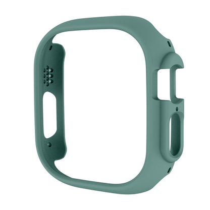 For Apple Watch Ultra / Ultra 2 49mm ENKAY 2 in 1 PC Case + Full Coverage 9H Tempered Glass Film(Deep Green) - Watch Cases by ENKAY | Online Shopping UK | buy2fix