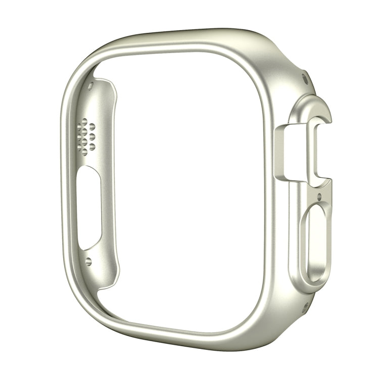 For Apple Watch Ultra 3 / 2 / 1 49mm ENKAY 2 in 1 PC Case + Full Coverage 9H Tempered Glass Film(Silver) - Watch Cases by ENKAY | Online Shopping UK | buy2fix