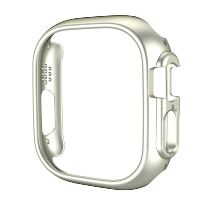 For Apple Watch Ultra 3 / 2 / 1 49mm ENKAY 2 in 1 PC Case + Full Coverage 9H Tempered Glass Film(Silver) - Watch Cases by ENKAY | Online Shopping UK | buy2fix