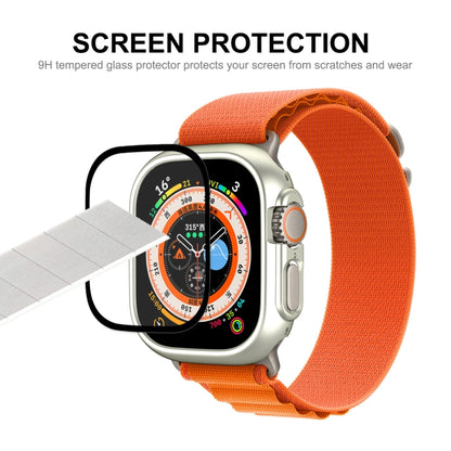 For Apple Watch Ultra 3 / 2 / 1 49mm ENKAY 2 in 1 PC Case + Full Coverage 9H Tempered Glass Film(Transparent) - Watch Cases by ENKAY | Online Shopping UK | buy2fix