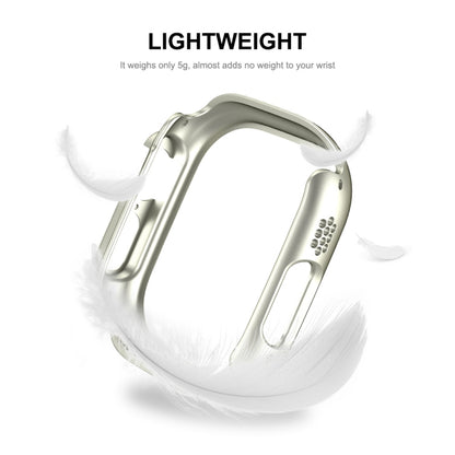 For Apple Watch Ultra 3 / 2 / 1 49mm ENKAY 2 in 1 PC Case + Full Coverage 9H Tempered Glass Film(White) - Watch Cases by ENKAY | Online Shopping UK | buy2fix