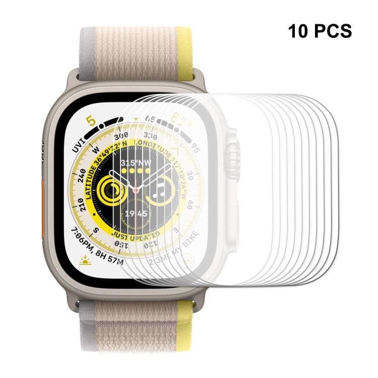 For Apple Watch Ultra 1 / 2 / 3 49mm 10pcs ENKAY 0.2mm 9H Tempered Glass Watch Film - Screen Protector by ENKAY | Online Shopping UK | buy2fix