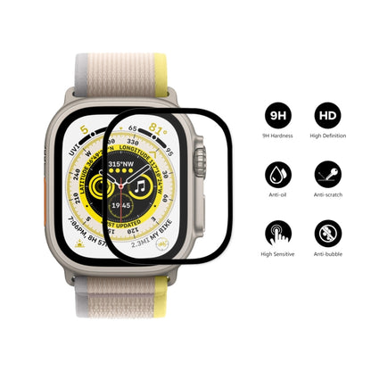 For Apple Watch Ultra 1 / 2 / 3 49mm ENKAY 9H Full Cover Tempered Glass Watch Film - Screen Protector by ENKAY | Online Shopping UK | buy2fix