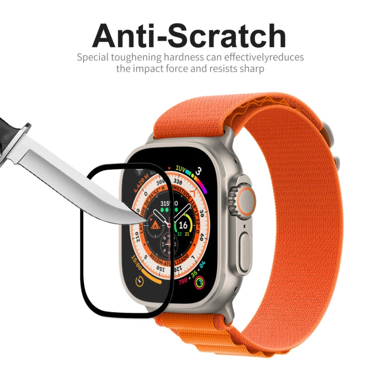 For Apple Watch Ultra 1 / 2 / 3 49mm ENKAY 9H Full Cover Tempered Glass Watch Film - Screen Protector by ENKAY | Online Shopping UK | buy2fix