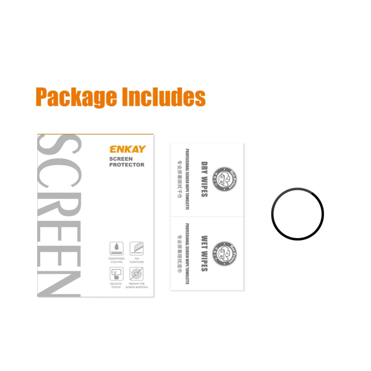 1 PCS For Samsung Galaxy Watch5 44mm ENKAY 9H Full Cover Tempered Glass Watch Film - Screen Protector by ENKAY | Online Shopping UK | buy2fix