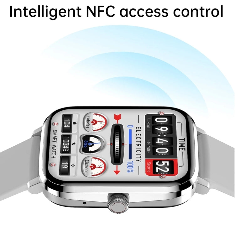 HK20 1.85 inch Color Screen Smart Watch,Support Heart Rate Monitoring/Blood Pressure Monitoring(Gold) by buy2fix