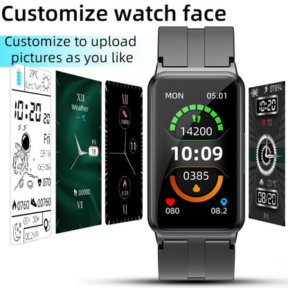 EP01 1.47 inch Color Screen Smart Watch,Support Heart Rate Monitoring/Blood Pressure Monitoring(Black) - Smart Wristbands by buy2fix | Online Shopping UK | buy2fix