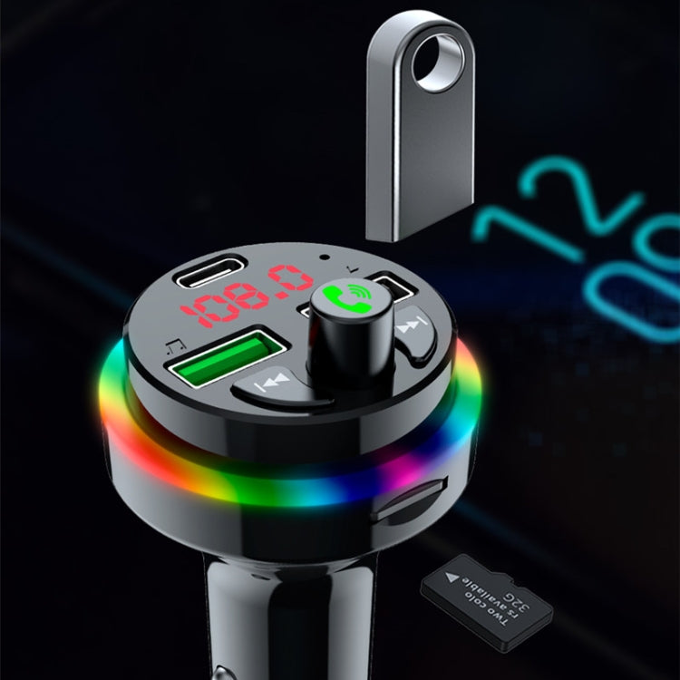 F17 3.1A Dual USB Charger Bluetooth 5.0 Car MP3 Player - Bluetooth Car Kits by buy2fix | Online Shopping UK | buy2fix