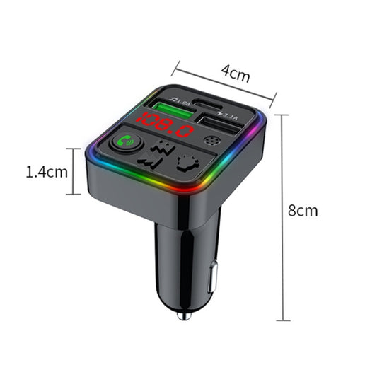 F18 FM Blue tooth Wireless Car Charger Dual USB Car MP3 Player - Bluetooth Car Kits by buy2fix | Online Shopping UK | buy2fix