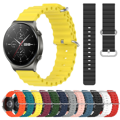 For Huawei GT2 Pro 22mm Ocean Style Silicone Solid Color Watch Band(Rock Gray) - Watch Bands by buy2fix | Online Shopping UK | buy2fix