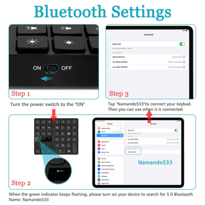 MC-533 Bluetooth 5.0 Painting Keyboard 35 keys Keypad Wireless Digital keyboard by buy2fix