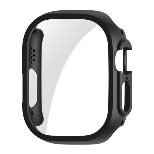 For Apple Watch Ultra 3 / 2 / 1 49mm ENKAY PC Frame 9H Tempered Glass Case(Black) - Watch Cases by ENKAY | Online Shopping UK | buy2fix