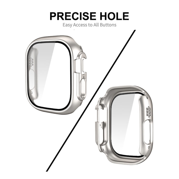 For Apple Watch Ultra 3 / 2 / 1 49mm ENKAY PC Frame 9H Tempered Glass Case(Black) - Watch Cases by ENKAY | Online Shopping UK | buy2fix