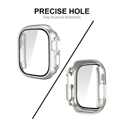 For Apple Watch Ultra 3 / 2 / 1 49mm ENKAY PC Frame 9H Tempered Glass Case(Black) - Watch Cases by ENKAY | Online Shopping UK | buy2fix