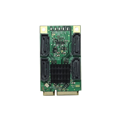 ST549 MINI PCI-E to 4 Ports SATA3.0 Expansion Card for Desktop by buy2fix