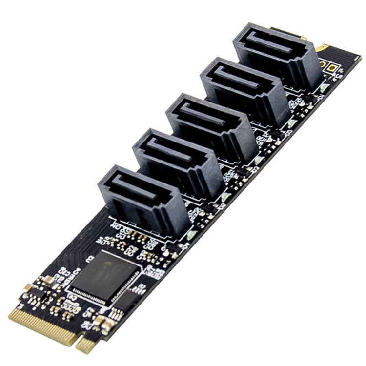 ST532 M.2 NGFF To 5 Ports SATA3.0 Hard Disk Expansion Card Adapter In Stock by buy2fix