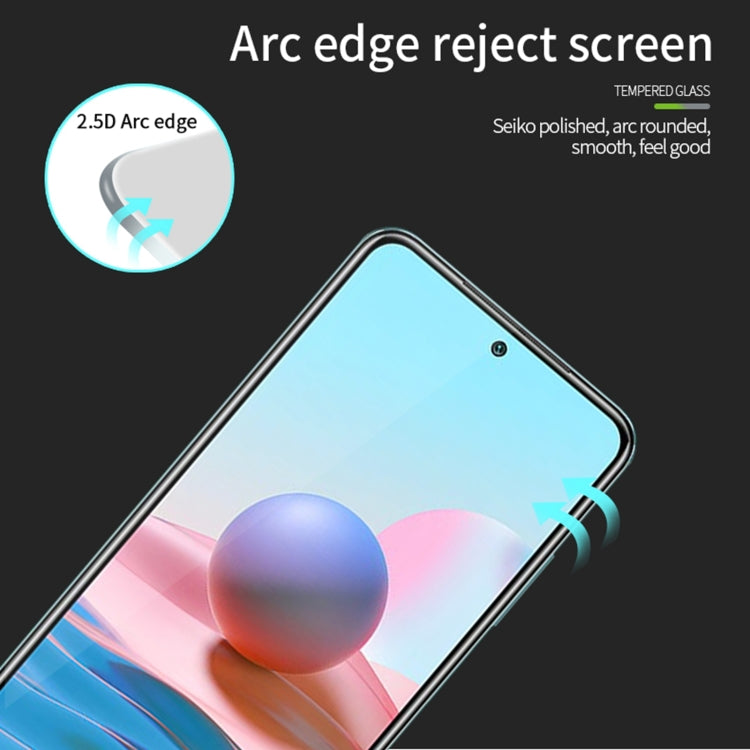 For Xiaomi Poco M5S MOFI 9H 2.5D Full Screen Tempered Glass Film(Black) -  by MOFI | Online Shopping UK | buy2fix