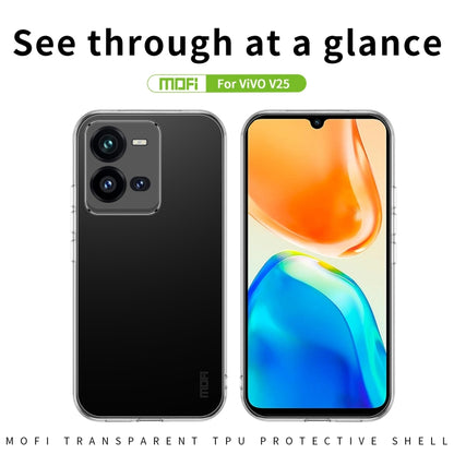 For vivo V25 MOFI Ming Series Ultra-thin TPU Phone Case(Transparent) - vivo Cases by MOFI | Online Shopping UK | buy2fix