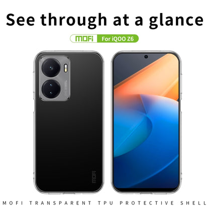 For vivo iQOO Z6 MOFI Ming Series Ultra-thin TPU Phone Case(Transparent) - vivo Cases by MOFI | Online Shopping UK | buy2fix