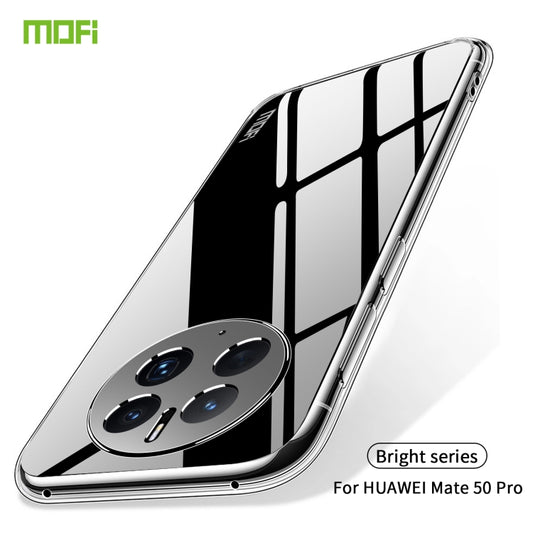 For Huawei Mate 50 Pro MOFI Ming Series Ultra-thin TPU Phone Case(Transparent) - Huawei Cases by MOFI | Online Shopping UK | buy2fix