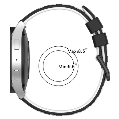 For Huawei GT2 46mm 22mm Two-Color Porous Silicone Watch Band(Black+Lime Green) by buy2fix