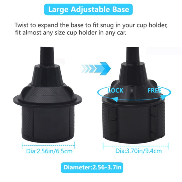 X033 360 Degree Car Phone Mount Adjustable Gooseneck Cup Holder - Car Drink Holders by buy2fix | Online Shopping UK | buy2fix
