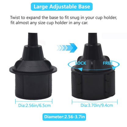 X033 360 Degree Car Phone Mount Adjustable Gooseneck Cup Holder - Car Drink Holders by buy2fix | Online Shopping UK | buy2fix
