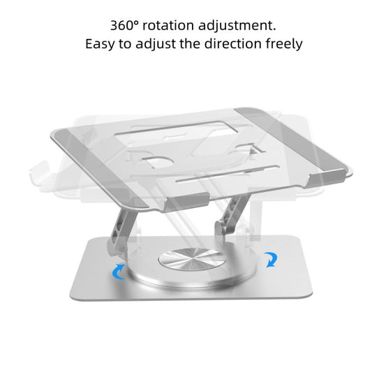 D088 Portable Aluminum 360 Degree Rotating Height Flexible Adjustable Notebook Laptop Stand - Laptop Stand by buy2fix | Online Shopping UK | buy2fix