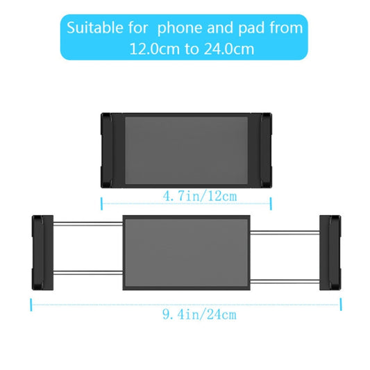 X004 Universal Rotational Adjustable Car Back Seat Mount Tablet Stand Phone Holder - Universal Car Holders by buy2fix | Online Shopping UK | buy2fix