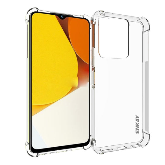 Pour vivo Y35 4G Global ENKAY Coque de téléphone antichoc en TPU transparent