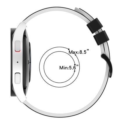For Xiaomi MI Watch Sport 22mm Two-Color Silicone Watch Band(Black+Grey) - Watch Bands by buy2fix | Online Shopping UK | buy2fix