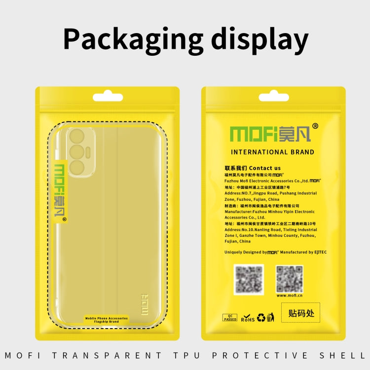 For vivo Y22 / Y22s MOFI Ming Series Ultra-thin TPU Phone Case(Transparent) - vivo Cases by MOFI | Online Shopping UK | buy2fix