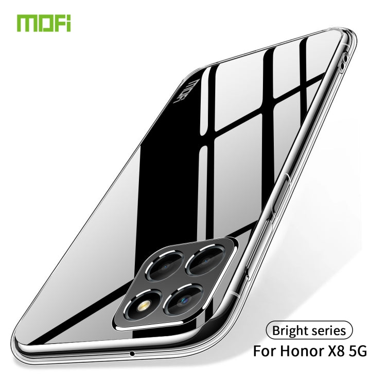 For Honor X8 5G MOFI Ming Series Ultra-thin TPU Phone Case(Transparent) - Honor Cases by MOFI | Online Shopping UK | buy2fix