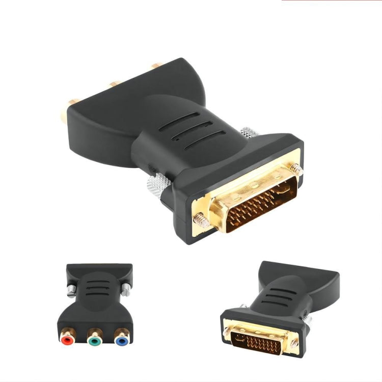 Gold Plated DVI-I 24+5 Male to 3 RCA Gold-plated Video Audio AV Component Converter by buy2fix