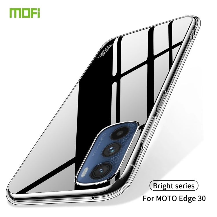 For Motorola Moto Edge 30 MOFI Ming Series Ultra-thin TPU Phone Case(Transparent) - Motorola Cases by MOFI | Online Shopping UK | buy2fix