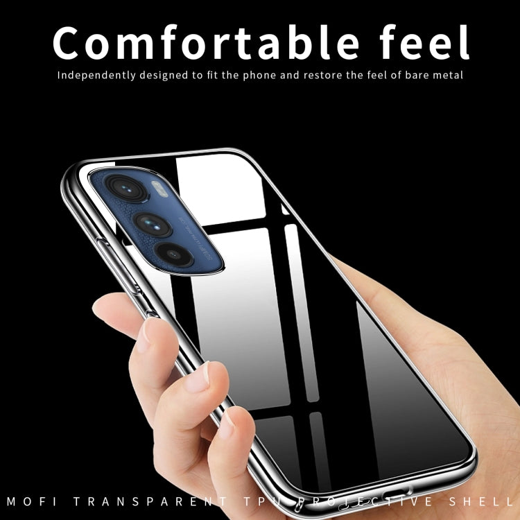 For Motorola Moto Edge 30 MOFI Ming Series Ultra-thin TPU Phone Case(Transparent) - Motorola Cases by MOFI | Online Shopping UK | buy2fix