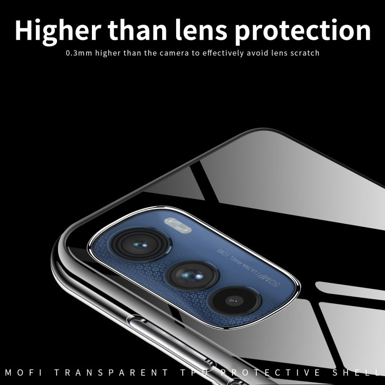 For Motorola Moto Edge 30 MOFI Ming Series Ultra-thin TPU Phone Case(Transparent) - Motorola Cases by MOFI | Online Shopping UK | buy2fix