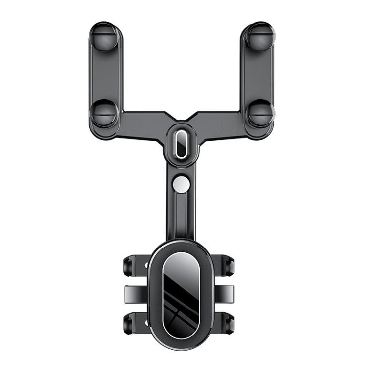 H03 Car Rearview Mirror Mobile Phone Holder 360 Rotation Foldable - Universal Car Holders by buy2fix | Online Shopping UK | buy2fix