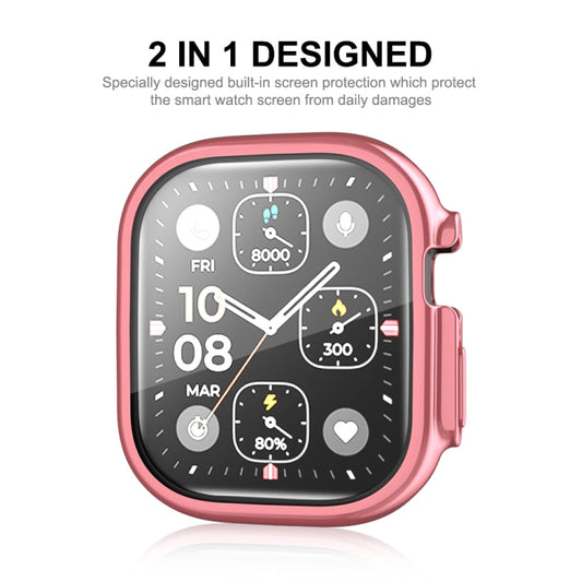 For Apple Watch Ultra / Ultra 2 49mm ENKAY Full Coverage Electroplated Soft TPU Case with Screen Film(Black) - Watch Cases by ENKAY | Online Shopping UK | buy2fix