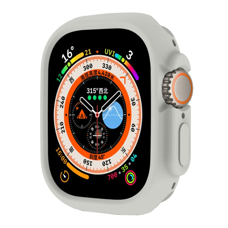 For Apple Watch Ultra 3 / 2 / 1 49mm ENKAY Solid Color Protective Soft TPU Frame Case(Grey) - Watch Cases by ENKAY | Online Shopping UK | buy2fix