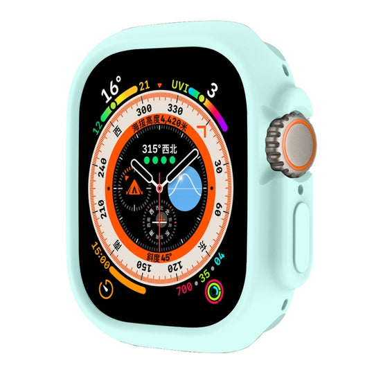 For Apple Watch Ultra 4 / 3 / 2 / 1 49mm ENKAY Solid Color Protective Soft TPU Frame Case(Light Blue)