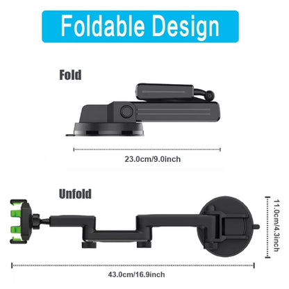 D001 Mount For Truck Excavator Forklift Long Arm Sturdy Cell Phone Holder - Universal Car Holders by buy2fix | Online Shopping UK | buy2fix